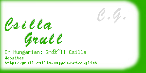 csilla grull business card